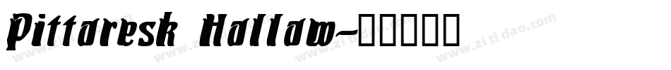 Pittoresk Hollow字体转换